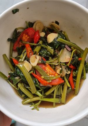 Foto resep Tumis Kangkung Terasi Udang