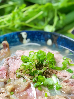A picture of Rare Beef Pho & How to Make Clear Broth.