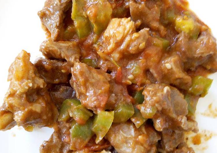 Steps to Prepare Quick Wet Fried Goat Meat