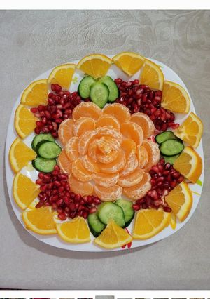 عکسی از دستور تزیین میوه