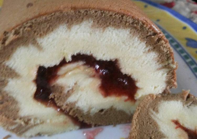 Hurricane Chocolate Roll Cake