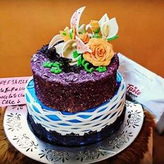A picture of Beautiful chocolate cake🎂.