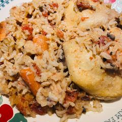 A picture of Chicken, Carrot and Rice Bake.