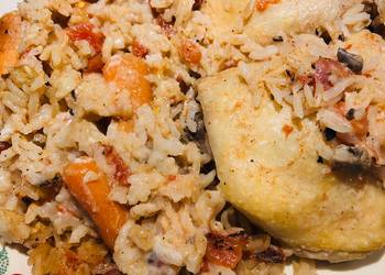How to Recipe Delicious Chicken Carrot and Rice Bake