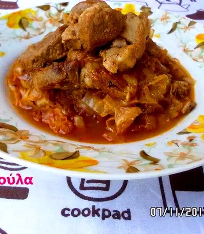 A picture of ❤️Cabbage Stew with Pork (Thracian Recipe).