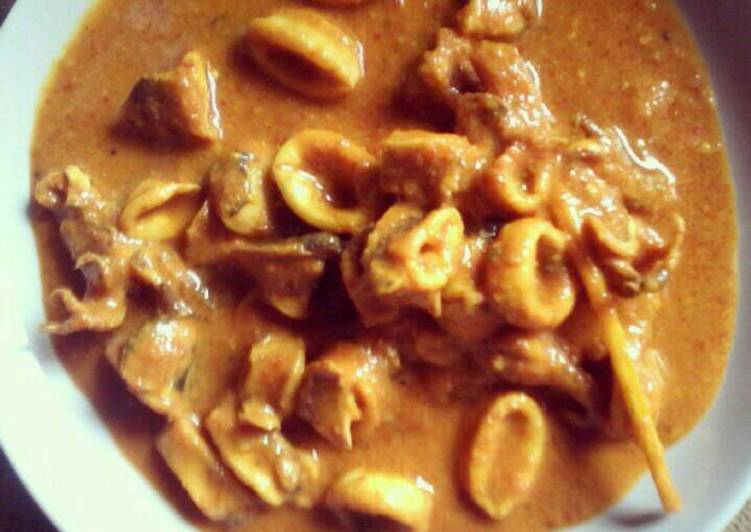Bagaimana Membuat Gulai Cumi Bumbu Kuning, Sempurna