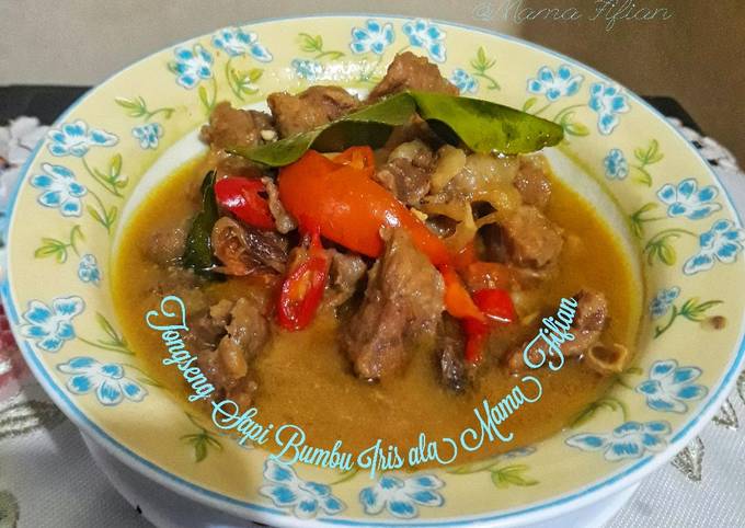 Tongseng Sapi Bumbu Iris ala Mama Fifian