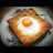 Cheesy baked egg toast