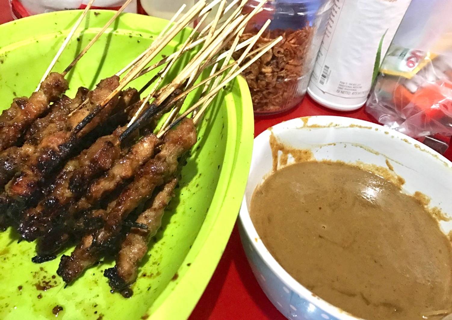 Bumbu Kacang Bumbu Sate Kambing - Cara Membuat Sate Kambing Bumbu kecap
