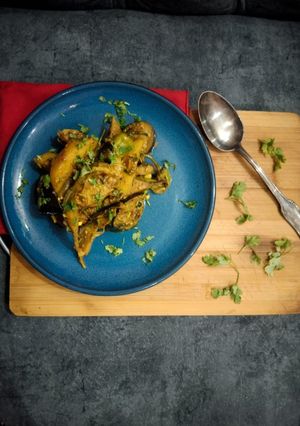 A picture of Aloo Baingan.