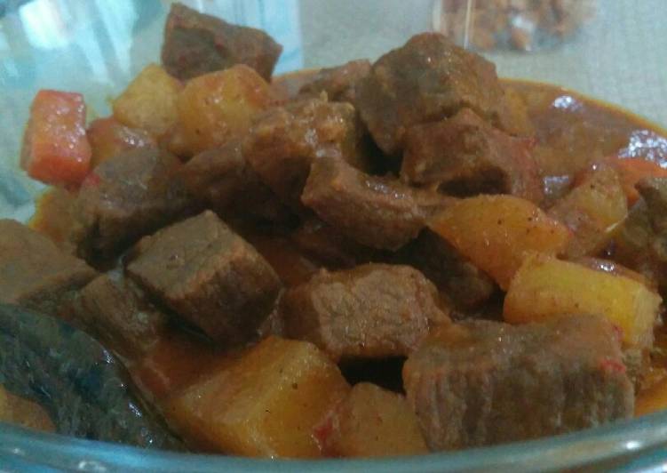 Resep Kari daging bumbu instan indofood Anti Gagal