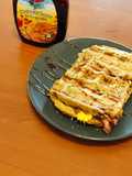Desayuno en waffle