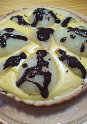 Una foto de Tarta de peras