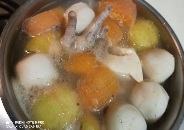 Resep 8. Soup tofu cakar ayam, Lezat