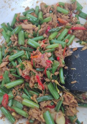 Foto resep Tumis Bunga Bawang Merah (brambang) Campur Tuna