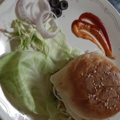 A picture of American veg Burger.