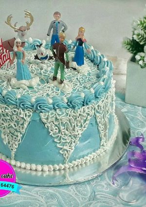 Foto resep Cake ulang tahun thema Frozen
