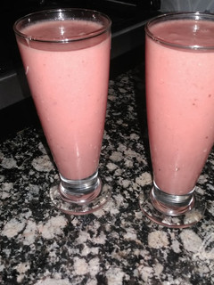 Smoothy din ayaba da kankana ainihin hoton girkin