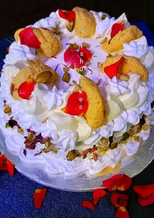 A picture of Rasmalai Cake (mother's day special).