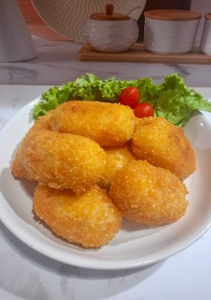 Foto resep Kroket kentang ayam keju