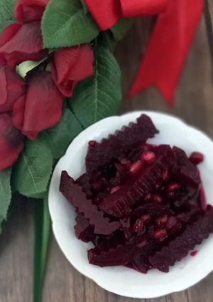 عکسی از دستور ترشی انار ولبو😋