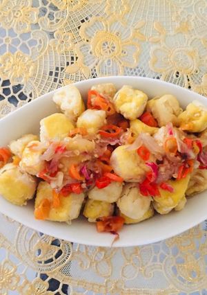 Foto resep Tahu siram tumis cabe