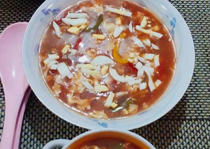 Steps to Make Super Quick Homemade Hot n sour soup
