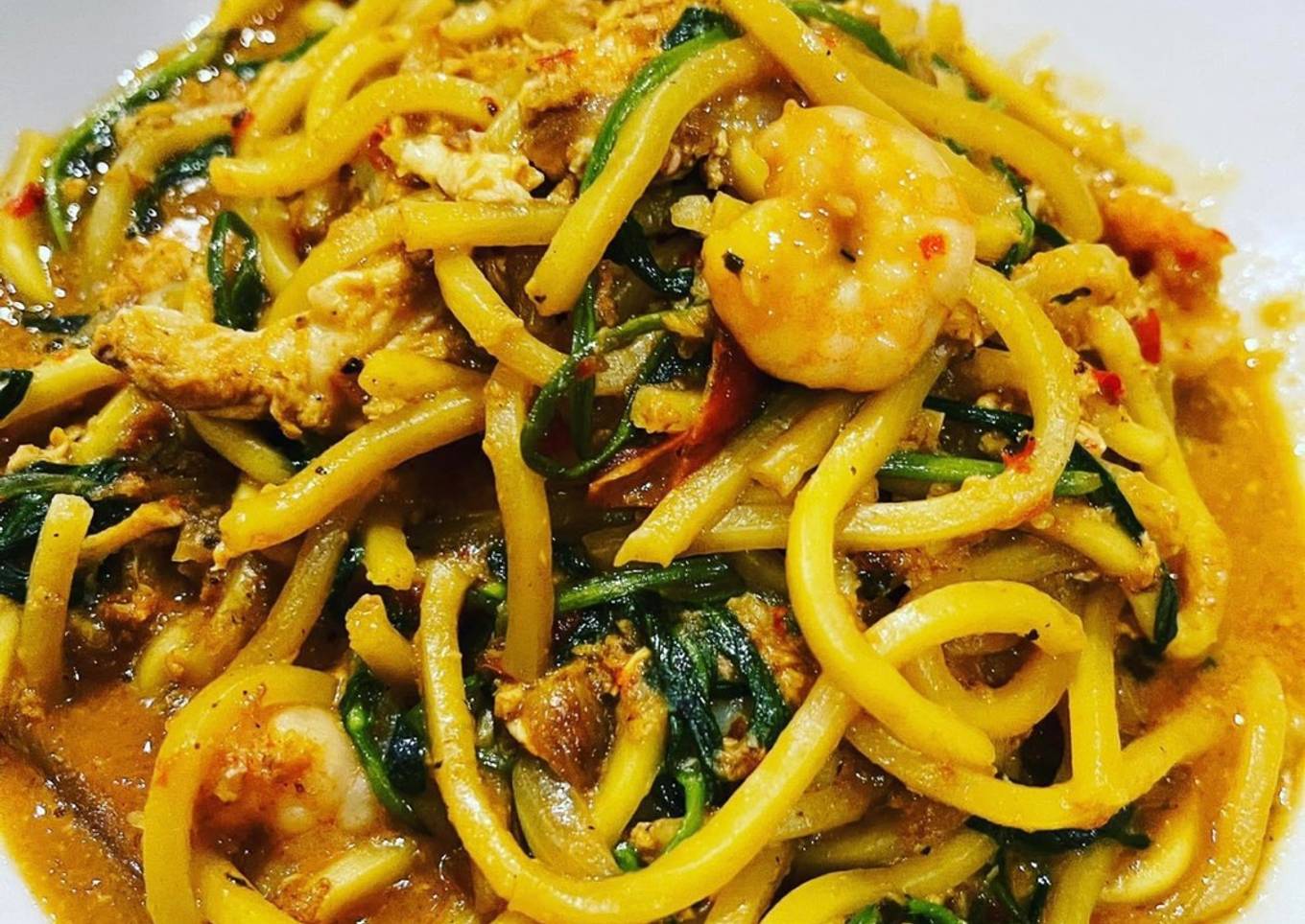 Mie kangkung terasi