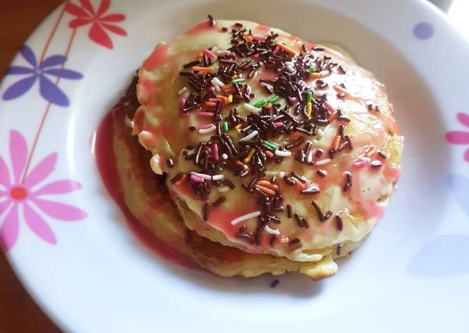 Langkah Mudah Memasak Resep Pancake Dadar (no teflon ga masalah)