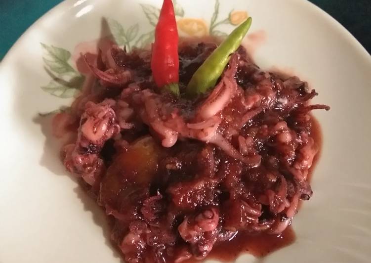 Bahan Menyiapkan Sambel hitam kepala cumi yang Enak Banget