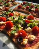 Πίτσα μεσογειακή σε 15 λεπτά