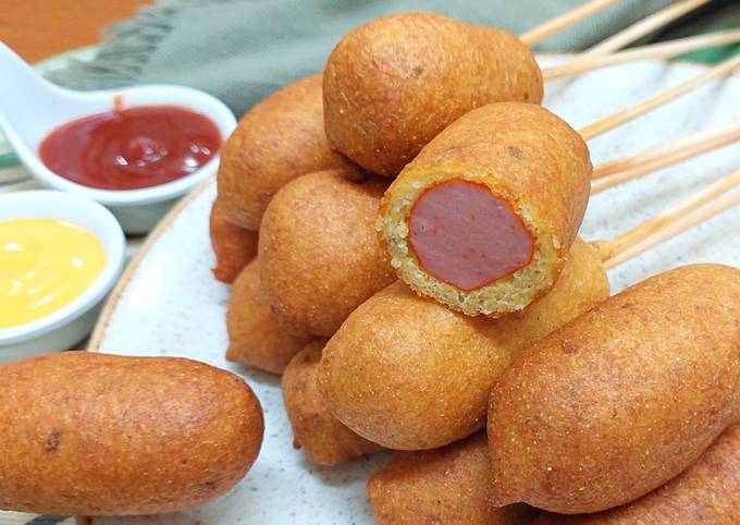 RECEITA CORN DOG COREANO COM BATATA E MIOJO 