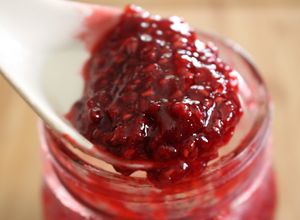 A picture of Small Batch No-Canning Raspberry Lemon Jam.