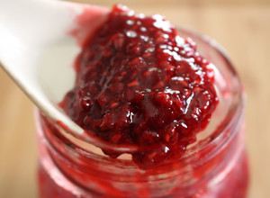 A picture of Small Batch No-Canning Raspberry Lemon Jam.