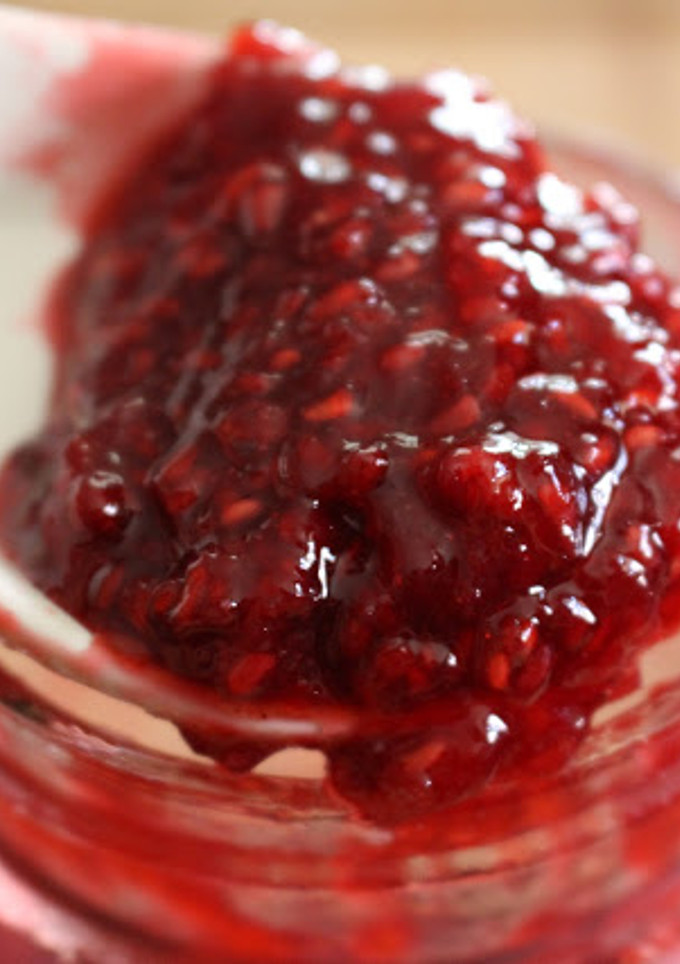 A picture of Small Batch No-Canning Raspberry Lemon Jam.