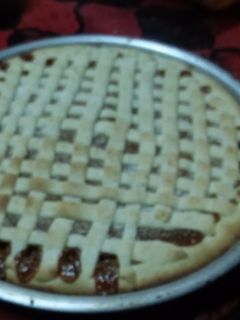 Una foto de Pastafrola de dulce de leche y coco
