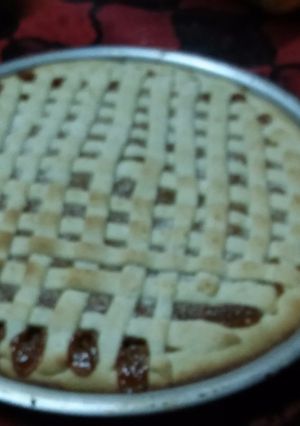Una foto de Pastafrola de dulce de leche y coco