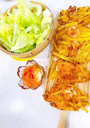 Hình của món Bánh tôm hồ tây.