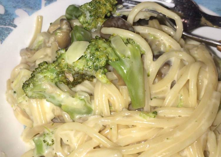 Creamy Spaghetti Brokoli