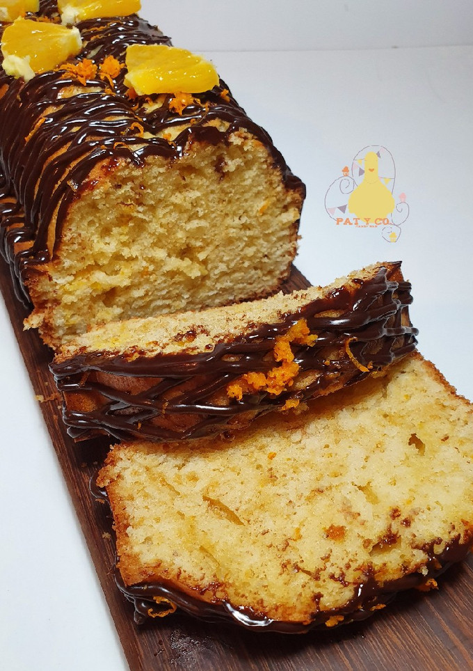 Una foto de Bizcocho de Naranja y Chocolate