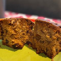 A picture of Christmas rich fruit cake.