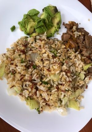 Una foto de Arroz con hinojo