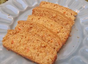 Una foto de Budín integral de zapallo y naranja