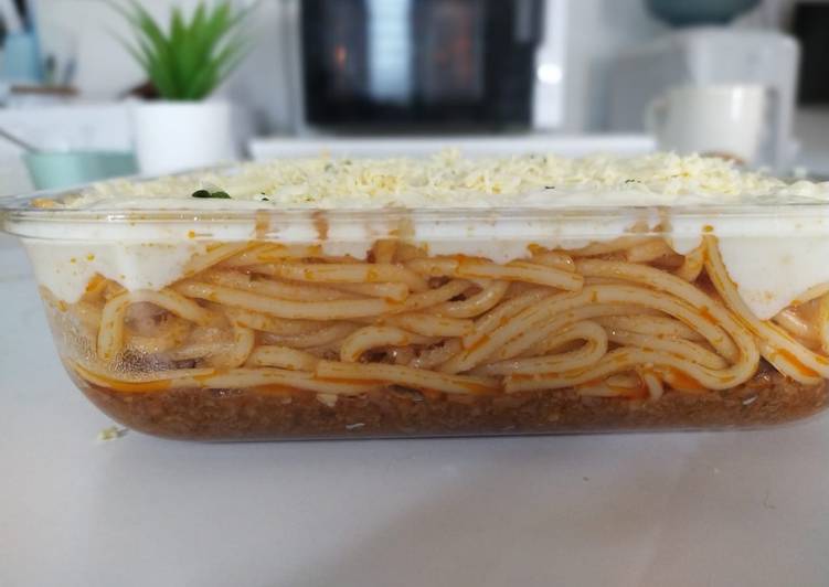 Cara Gampang Membuat Spaghetti Brulee, Enak Banget