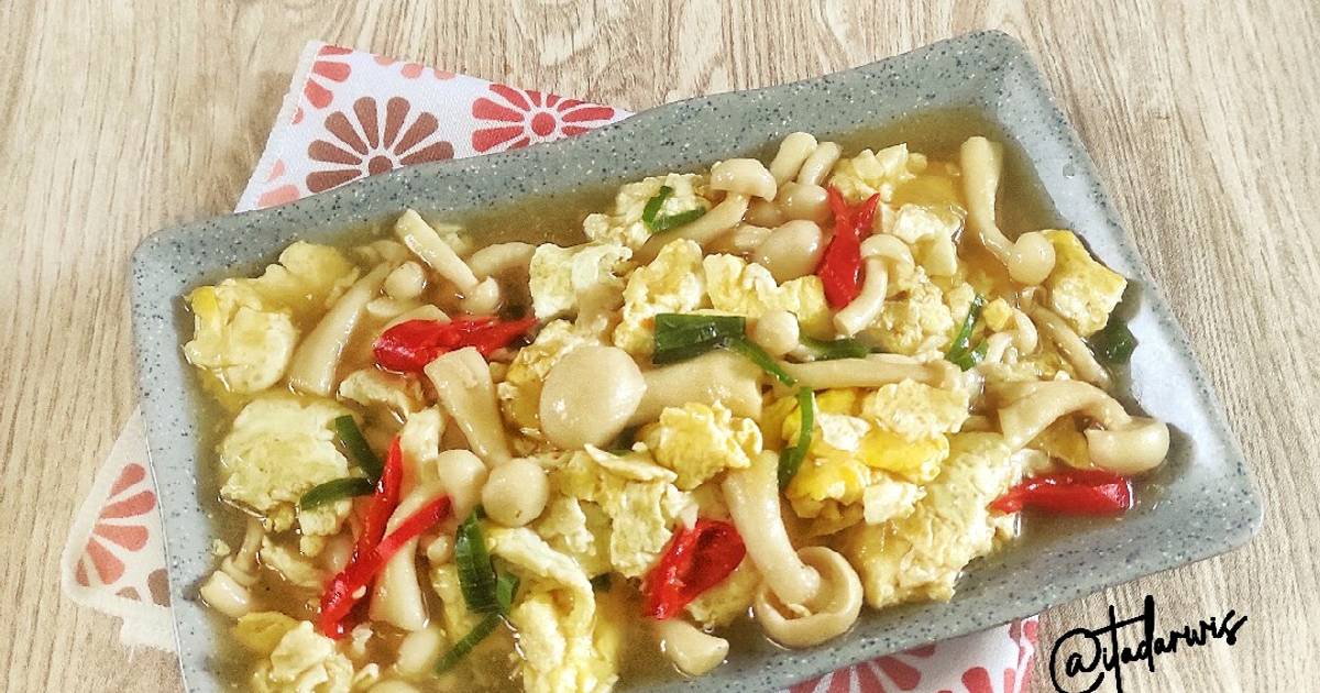 Resep Cah Jamur Shimeji Telur oleh Ita Darwis Cookpad