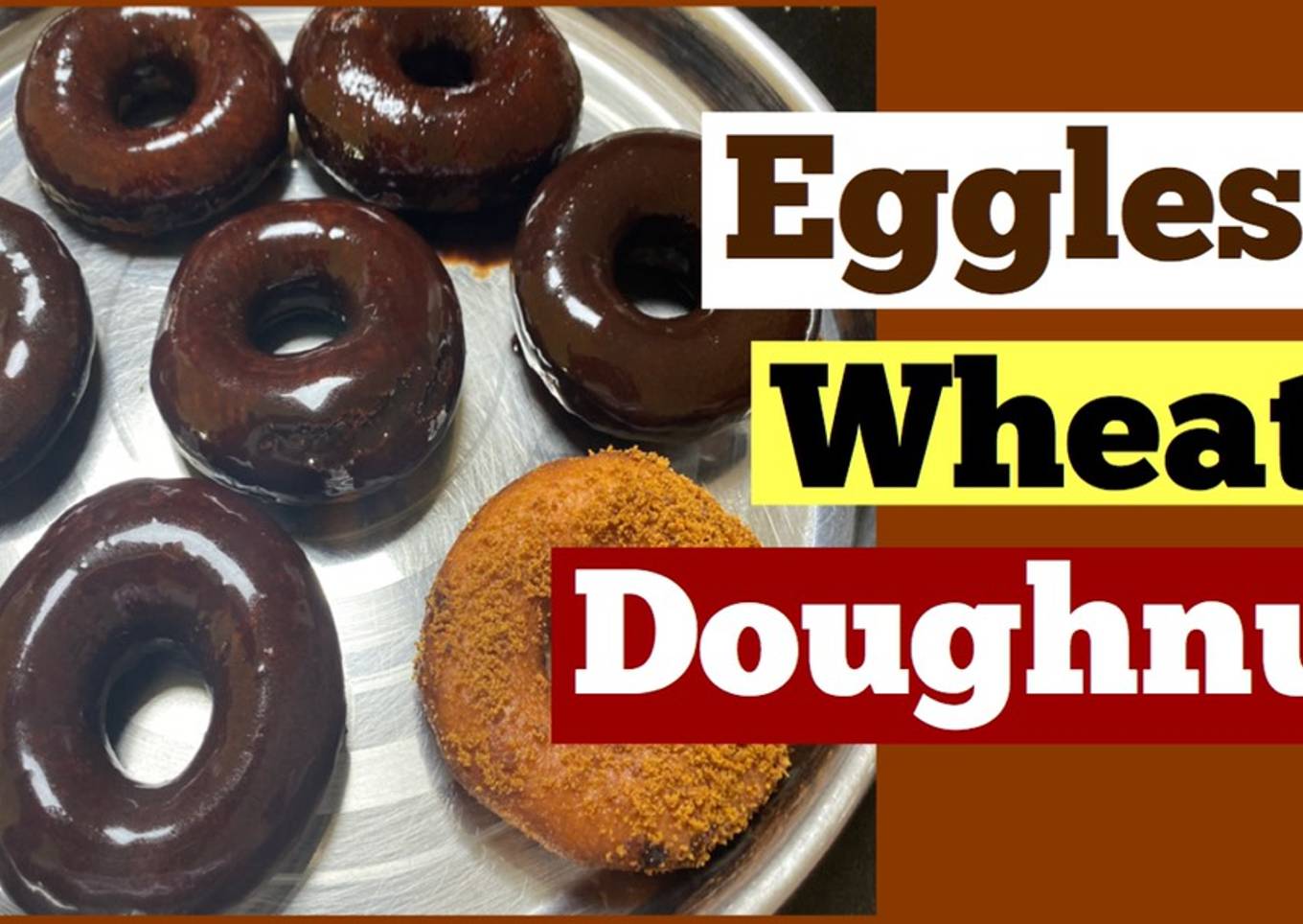 Eggless Wheat Donuts Without White Sugar