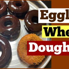 A picture of Eggless Wheat Donuts Without White Sugar.