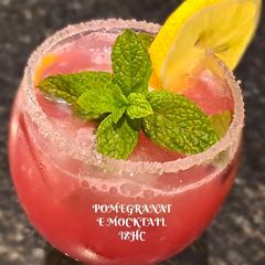 🍎🍹POMEGRANATE MOCKTAIL🍹🍎(non alcoholic) A picture of 🍎🍹POMEGRANATE MOCKTAIL🍹🍎(non alcoholic).