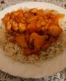Paradicsomos babos,csirkemell ananásszal 🍅🍍🍷🍲