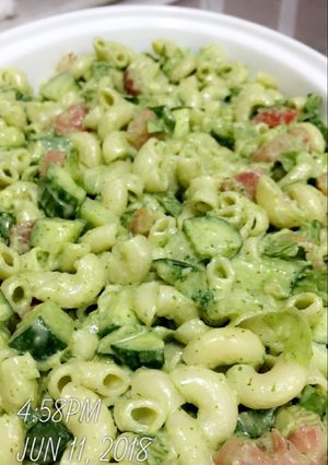 صورة لوصفة سلطة المعكرونه 🍝💚